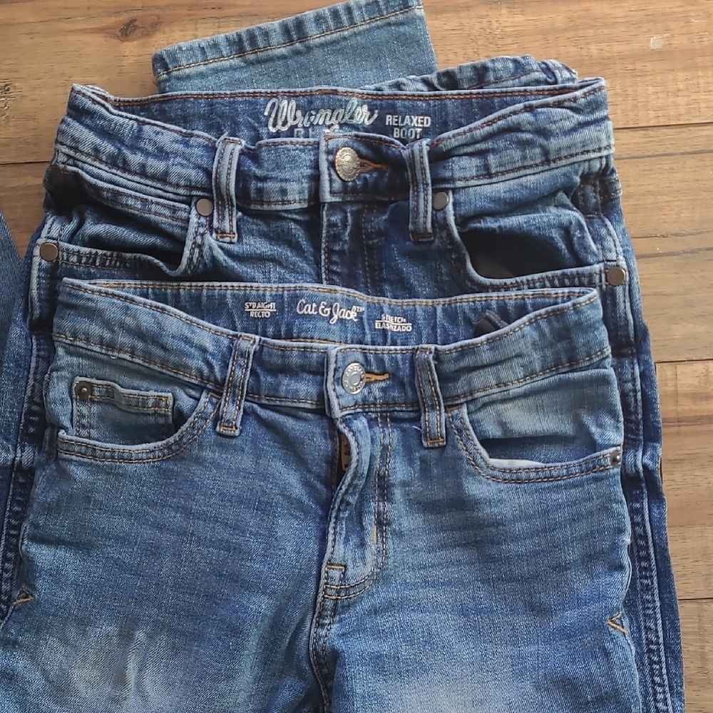 Boys Blue Boot Cut Jeans